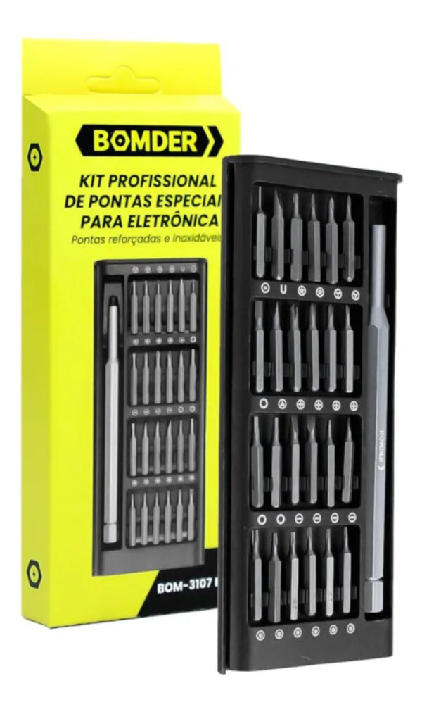 Kit Pontas Chave de Fenda 24 em 1 Reforçado BOM-3107