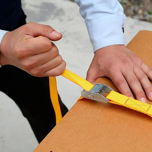 Kit 2 Cinta Catraca Amarração Carga 5m 250kg Reforçada