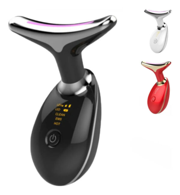 Massageador Facial e Pescoço LED Rejuvenescedor