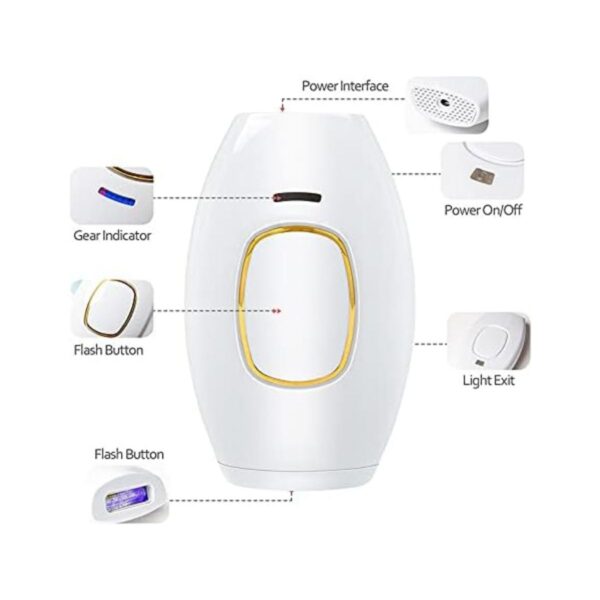 Depilador Profissional IPL 600.000 Flash 5 Níveis