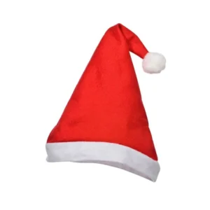 Gorro Papai ou Mamãe Noel Natal Vermelho de Veludo