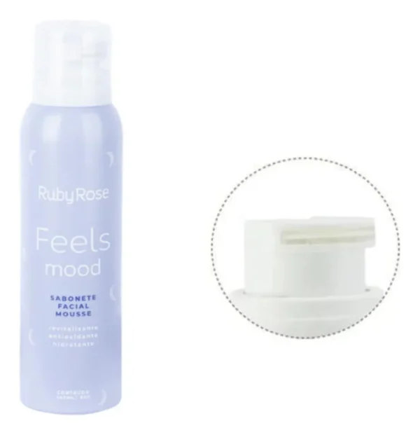 Sabonete Facial Mousse Feels Mood Ruby Rose 150ml