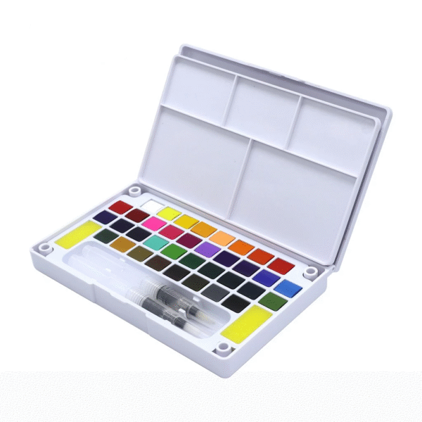 Conjunto de Aquarela Profissional 12 18 24 Cores