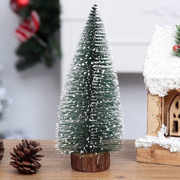 Mini Árvore de Natal Pinheiro Nevada 30cm 25cm 20cm