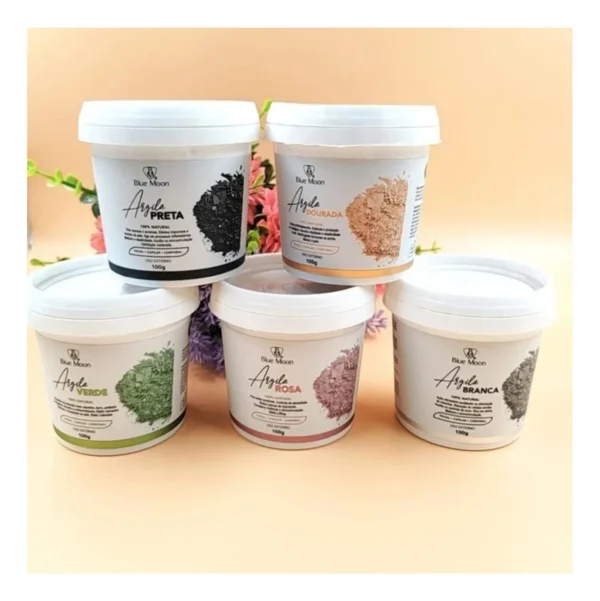 Pote de Argila Facial Blue Moon 100g para Pele Oleosa