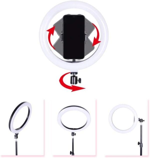Ring Light 26cm com Tripé 2,10m LED USB Dimerizável