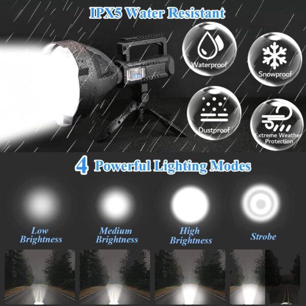 Holofote LED Super Brilhante Luatek com Tripé e USB