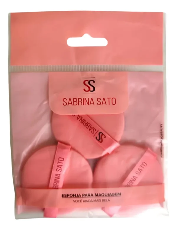 Kit 3 Esponjas Redondas Maquiagem Sabrina Sato SS3407