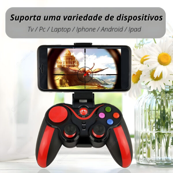 Controle Gamepad Bluetooth Celular Android iOS Kapbom