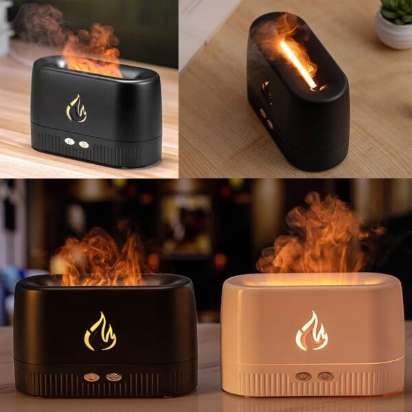 Difusor Aromas Umidificador LED 230ml Flame Aroma