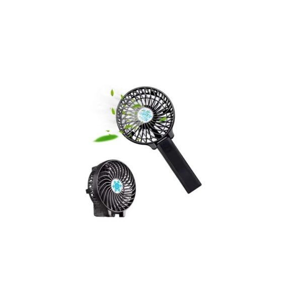 Mini Ventilador Portátil Recarregável com Suporte de Mão