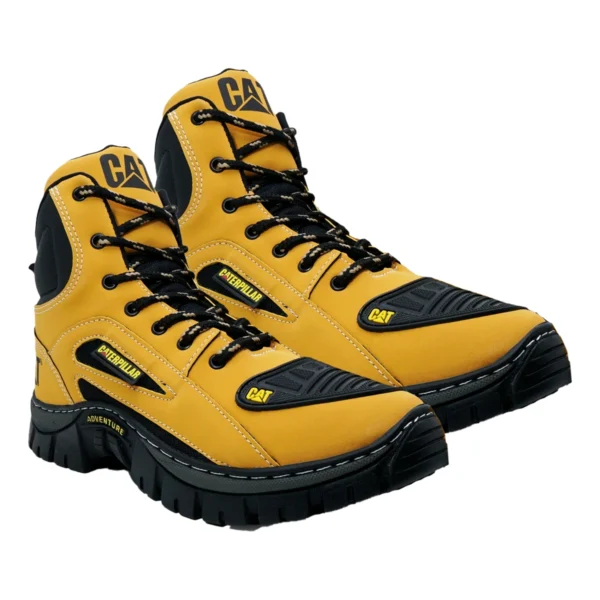 Kit 2 Pares de Botas Coturno Caterpillar CAT Cano Médio