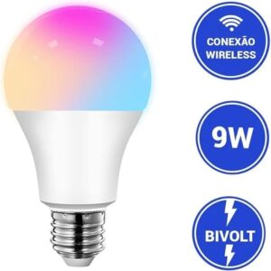 Lâmpada LED WiFi Inteligente RGB 15W E27 Smart Alexa