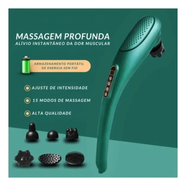 Bastão Massageador Portátil Sem Fio Tomate AM-014