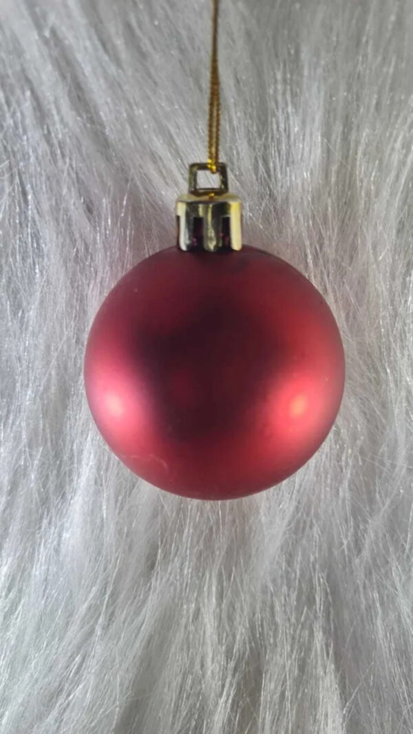 Caixa 25 Bolas Natal 5cm Arabesco Luxo Glamour