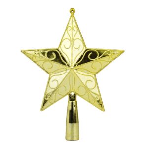 Estrela Dourada Topo de Árvore Natal 18x14,5cm