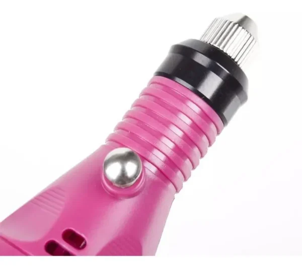 Lixadeira Caneta Elétrica Unhas Profissional Rosa 18.000rpm