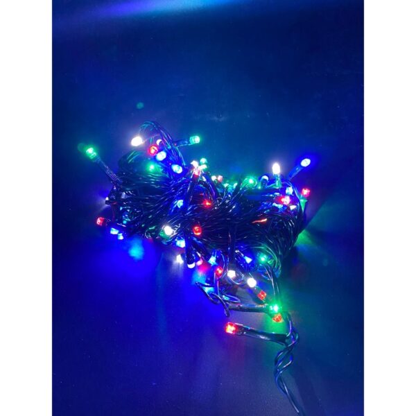 Pisca Pisca LED Natal 100 Leds 9m 8 Funções Branco e Colorido