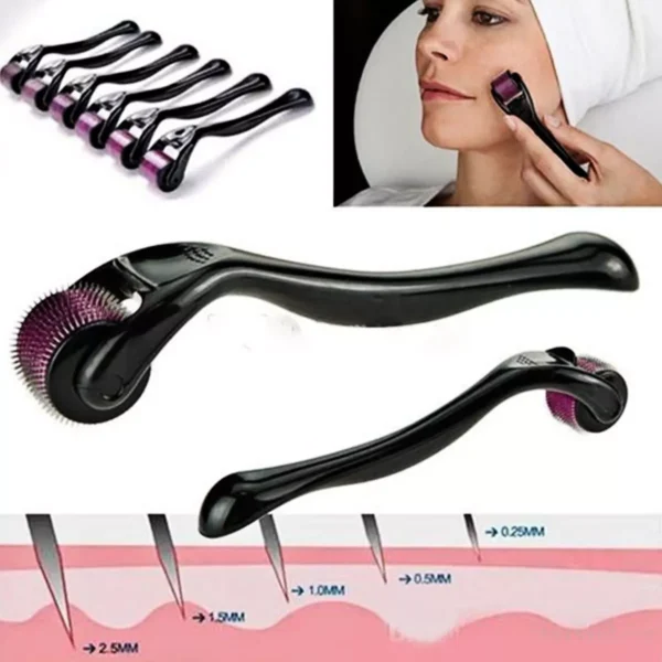 Dermaroller 540 Agulhas Microagulhamento Barba e Cabelo