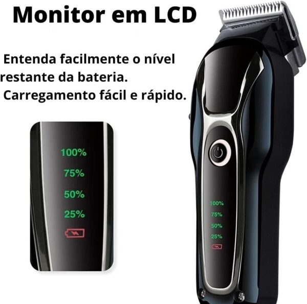 Máquina de Tosa Pet Kemei KM-1991 Profissional Sem Fio