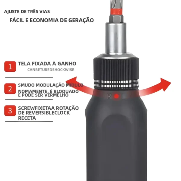 Chave de Fenda Catraca Xiaomi 16 em 1 Preta
