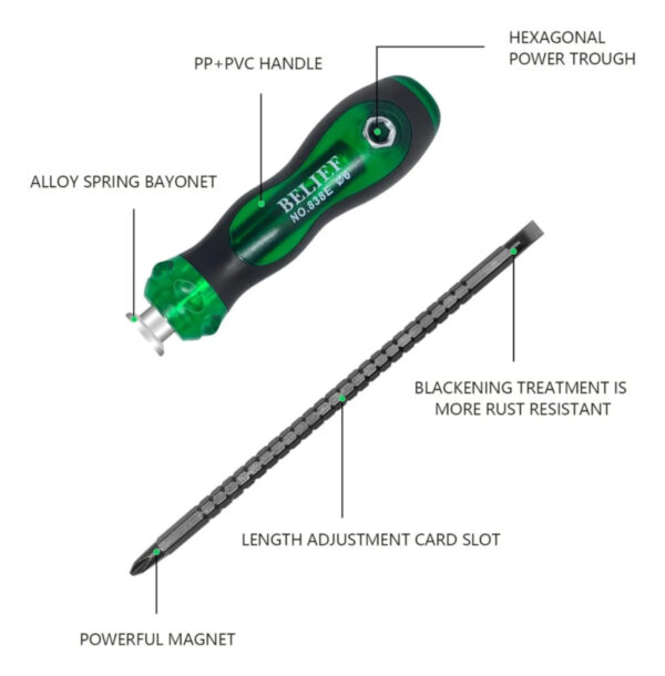 Chave Fenda Philips Reversível Catraca 21cm Profissional
