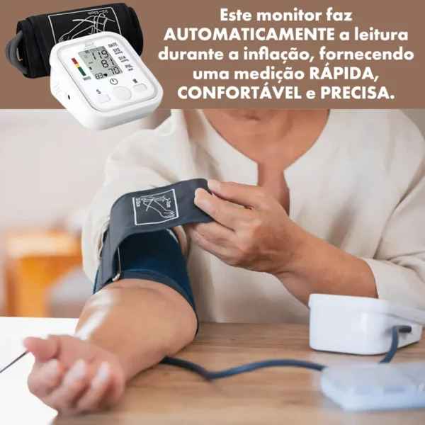 Medidor de Pressão Digital de Braço Smart Multicolor