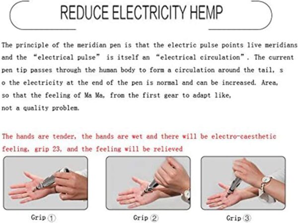 Caneta Terapêutica Elétrica Wochuan Acupointer Prateada