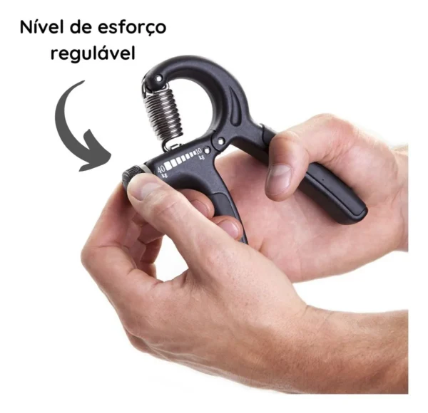 Hand Grip Ajustável 10 a 60kg Fortalecimento Mãos e Punho