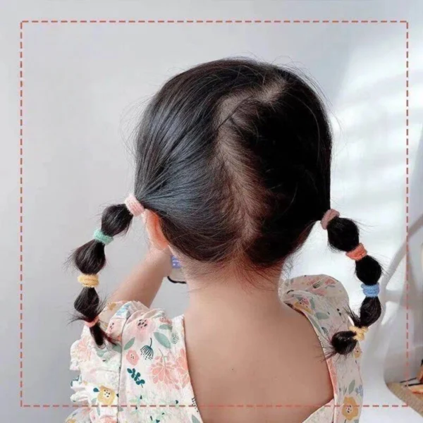 Kit Elástico de Cabelo Premium 100 Unidades
