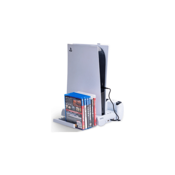Base Suporte PS5 com Ventoinhas e Carregador Duplo
