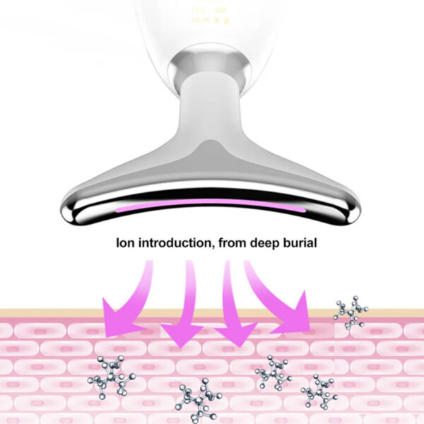 Massageador Facial e Pescoço LED Rejuvenescedor