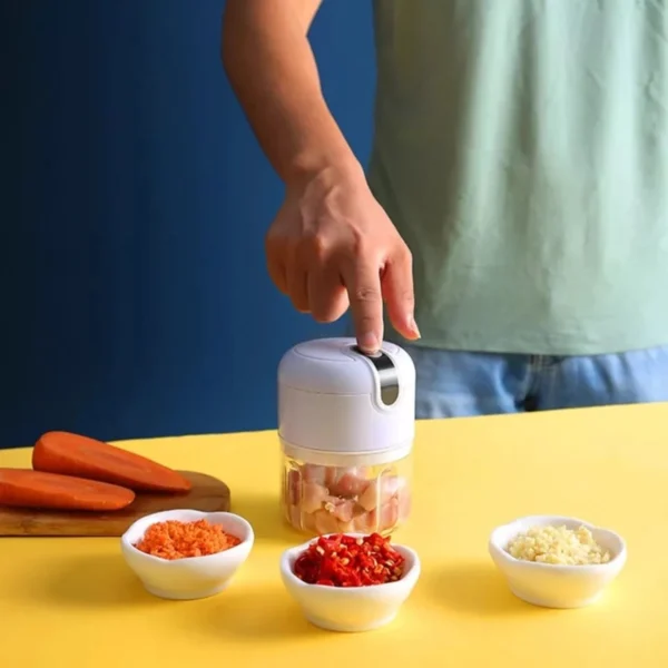 Mini Processador Triturador de Alimentos Elétrico