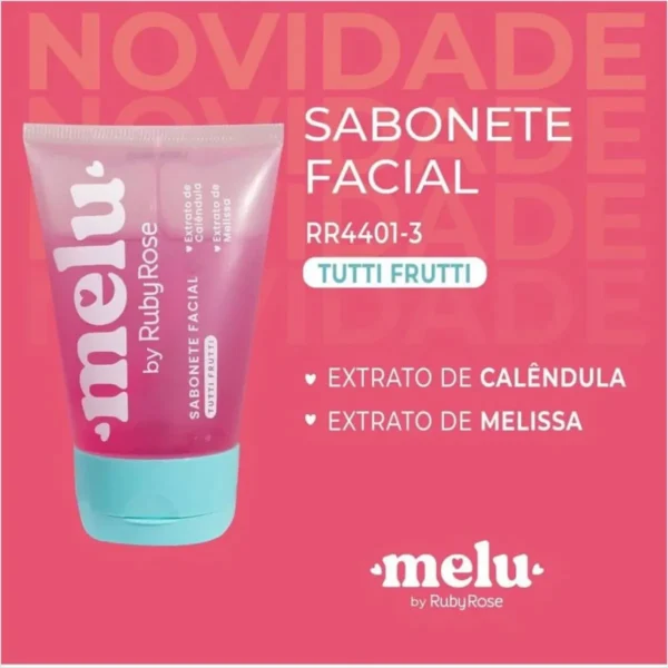 Sabonete Facial Melu UVA Ruby Rose 100ml