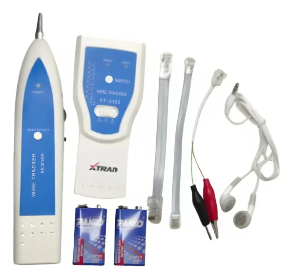 Kit Localizador e Testador de Cabos RJ11 RJ45 Zumbidor