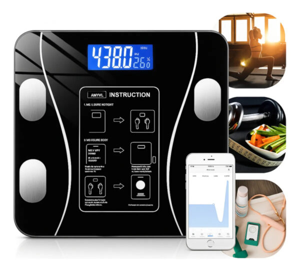 Balança Digital Bioimpedância Bluetooth 180kg Bahrein