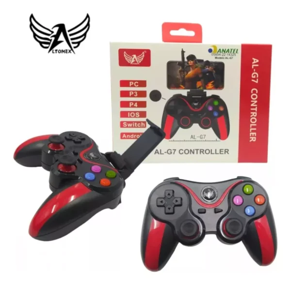 Controle Gamer Bluetooth AL-G7 Android e IOS Sem Fio