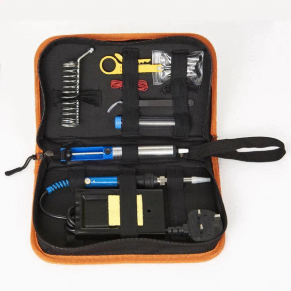 Kit Ferro de Solda 60W com Sugador Estanho e Acessórios