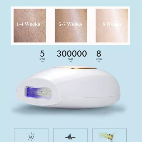 Depilador Profissional IPL 600.000 Flash 5 Níveis