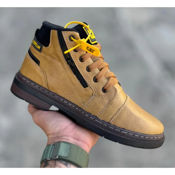 Bota Masculina Caterpillar Com Zíper