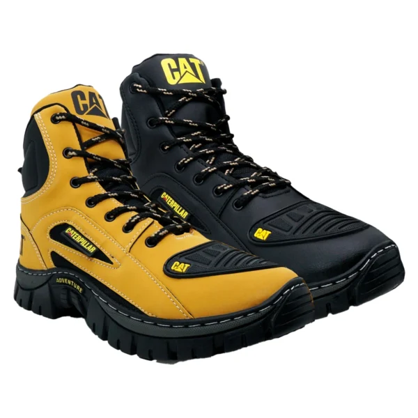 Kit 2 Pares de Botas Coturno Caterpillar CAT Cano Médio