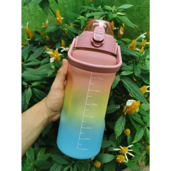 Kit 3 Garrafas de Água Squeeze Motivacional