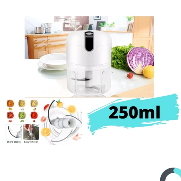 Mini Processador Triturador de Alimentos Elétrico
