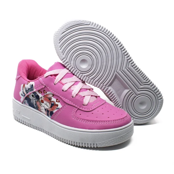 Kit Tênis Infantil Stitch + Chinelo Personagens Infantil Menina