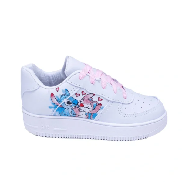 Kit Tênis Infantil Stitch + Chinelo Personagens Infantil Menina