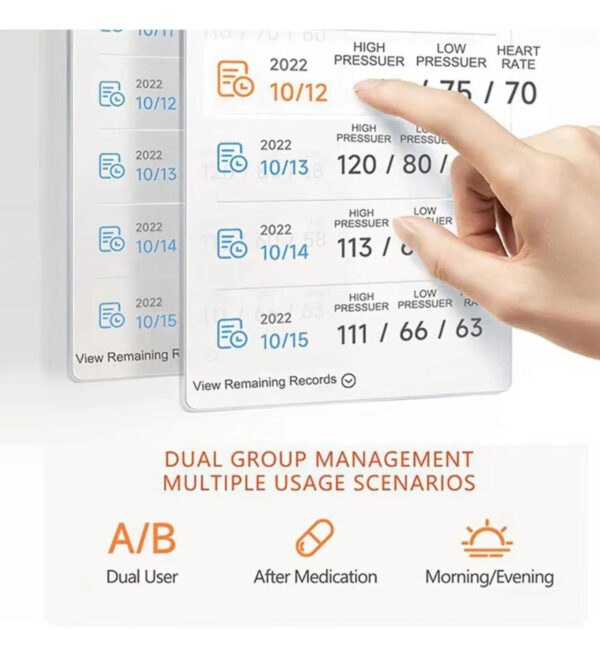 Medidor de Pressão Digital de Braço Smart Multicolor