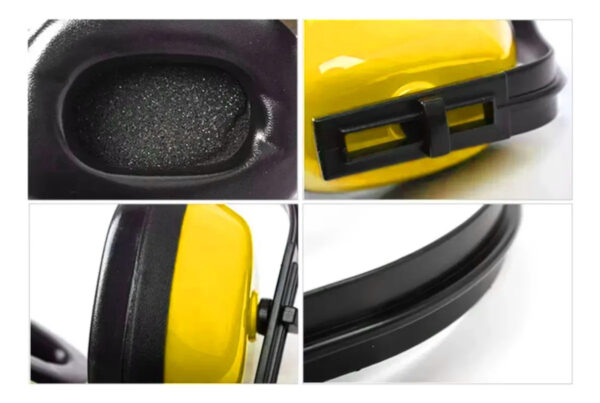 Abafador de Ruídos Tipo Concha Bomvink Amarelo 10DB