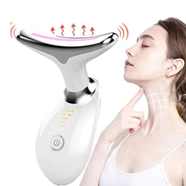 Massageador Facial e Pescoço LED Rejuvenescedor