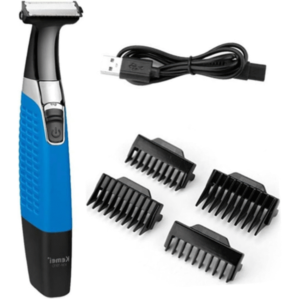 Máquina Depiladora Kemei KM-1910 Corpo e Íntimos USB