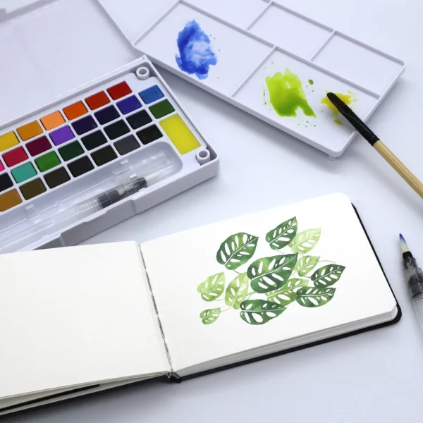 Conjunto de Aquarela Profissional 12 18 24 Cores